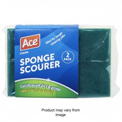 Ace Clean Sponge Scourer 2 Pack