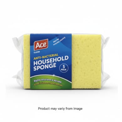 Ace Anti-Bacterial Household Sponge 5-Pack
