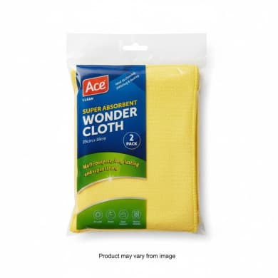 Ace Super Absorbent Wonder Cloth 2-Pack (23cm x 18cm)