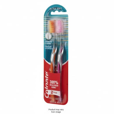 Colgate Slim Soft Advanced Ultra Soft Manual Toothbrush – 2 Pack