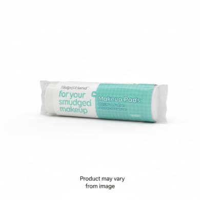 Help@Hand Makeup Pads 80 Pack | 100% Pure Cotton, Lint-Free