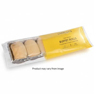 Yarrows Par-Baked Buffet Rolls - Garlic & Butter Filled (6 pack, 330g)
