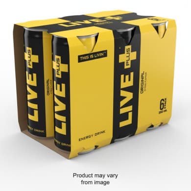 Live Plus Persist Energy Drink 6 x 250 mL