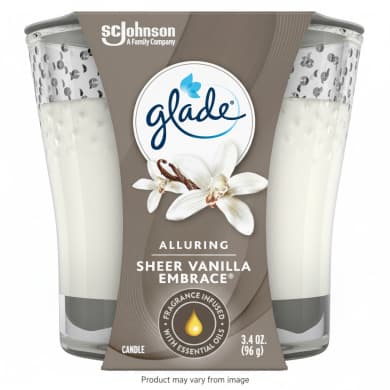 Glade Alluring Sheer Vanilla Embrace Jar Candle