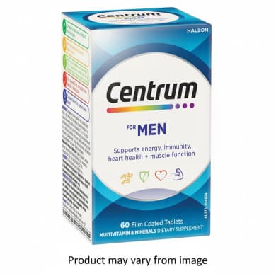 Centrum For Men Daily Multivitamin & Minerals 60 Film-Coated Tablets