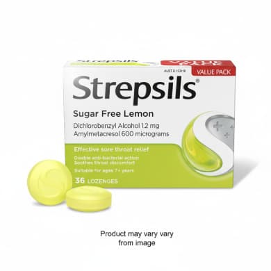 Strepsils Sugar Free Lemon Lozenges (36 Pack) - Value Pack