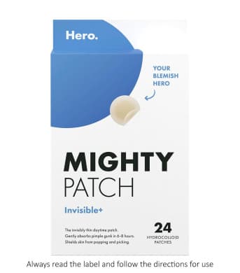 Hero Mighty Patch Invisible+ Daytime Acne Patches (24 Pack, Hydrocolloid)