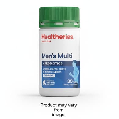 Healtheries Men’s Multi + Probiotics One‑A‑Day Tablets, 30 Pack