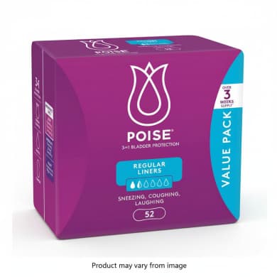 Poise Regular Liners Value Pack - 52 Pack