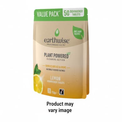 Earthwise Lemon Dishwasher Tablets Value Pack (50 Tablets) 750g