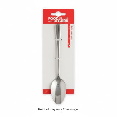 Food Guru Stainless Steel Teaspoons (18/0) – Polished Mirror Finish, Ergonomic Handle, Pack of 6