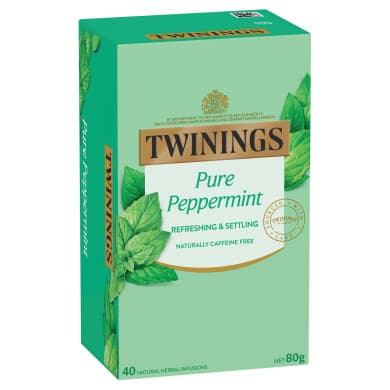 Twinings Pure Peppermint Herbal Tea (40 infusions, 80 g)