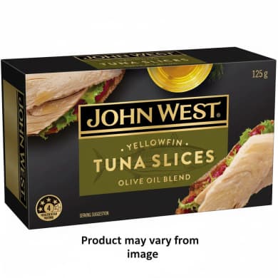 John West Yellowfin Tuna Slices in Olive Oil Blend 125g