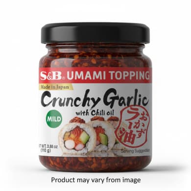 S & B Umami Topping Crunchy Garlic with Chili Oil (Mild) 110g