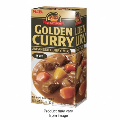 S & B Golden Curry Japanese Curry Mix - Hot
