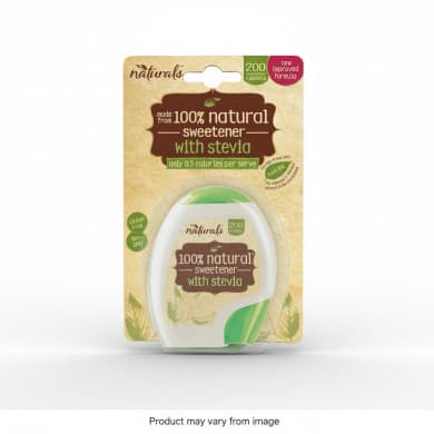naturals 100% Natural Sweetener with Stevia - 200 Tablets