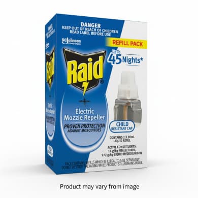 Raid Electric Mozzie Repeller Refill 30mL (Up to 45 Nights)