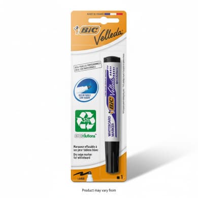 BIC Velleda Ecolutions Dry-Wipe Whiteboard Marker - Black