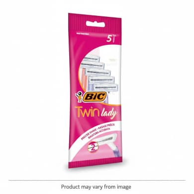 BIC Twin Lady Disposable Razors, 5 Pack