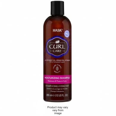 HASK Curl Care Moisturizing Shampoo for Curly Hair (Coconut Oil & Argan Oil) – 355 mL