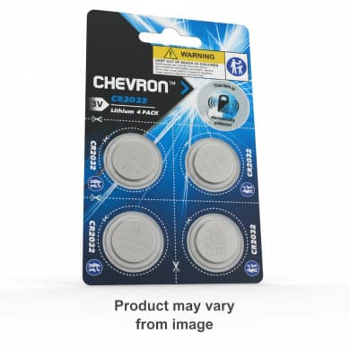 CHEVRON CR2032 3V Lithium Button Batteries (4-Pack)