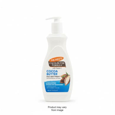 PALMER'S Cocoa Butter Formula Daily Skin Therapy Body Lotion with Vitamin E, 400 mL (Pump)