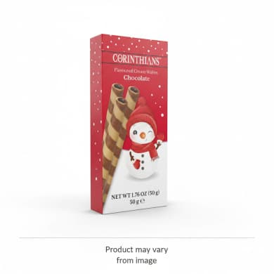 Corinthians Chocolate Flavoured Cream Wafers 50g