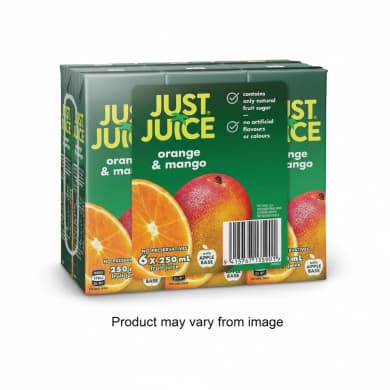 Just Juice Orange & Mango 6 x 250 mL