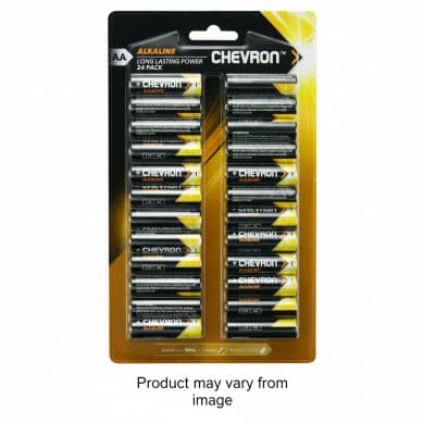 Chevron AA Alkaline Batteries 24 Pack (1.5V)