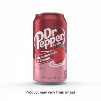 Dr Pepper Strawberries & Cream Soft Drink - 12 FL OZ (355 mL)