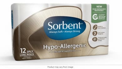 Sorbent Hypo-Allergenic 3-Ply Long Toilet Rolls 12 Pack (270 Sheets)