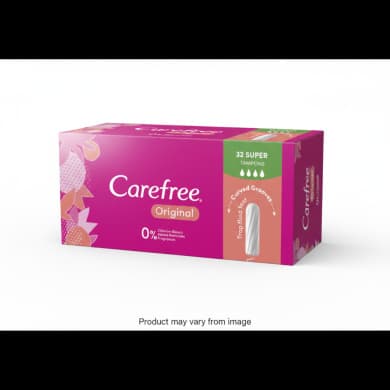 Carefree Original Super Tampons 32 Pack