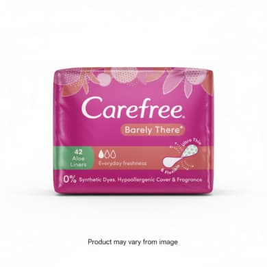 Carefree Barely There Aloe Liners 42 Pack