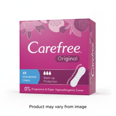 Carefree Original Unscented Liners 48 Pack