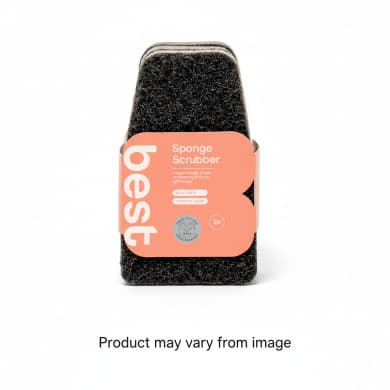 Best Wedge Sponge Scrubber 3 Pack (2-in-1) – Heavy Duty Kitchen Grease & Grime Cleaner
