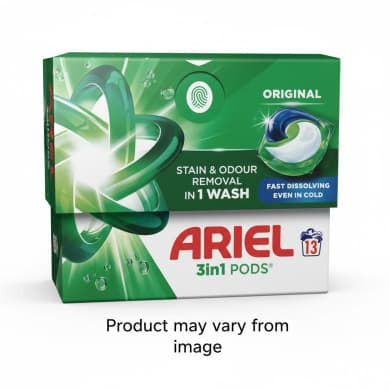 Ariel Original 3in1 Laundry Detergent Pods (13 Pack)