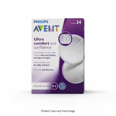 Philips Avent Ultra Comfort & Confidence Disposable Breast Pads (24 Pack)