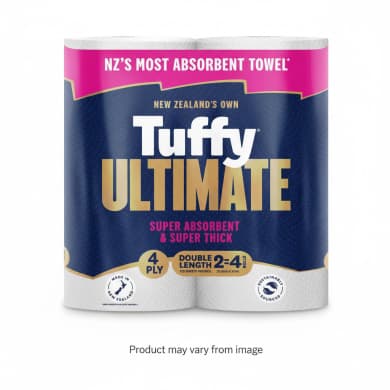 Tuffy Ultimate 4-Ply Paper Towels – Double Length (2-Pack)