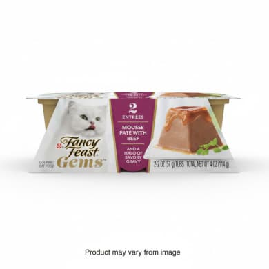 Fancy Feast Gems Mousse Paté With Beef (2 x 2 oz tubs)