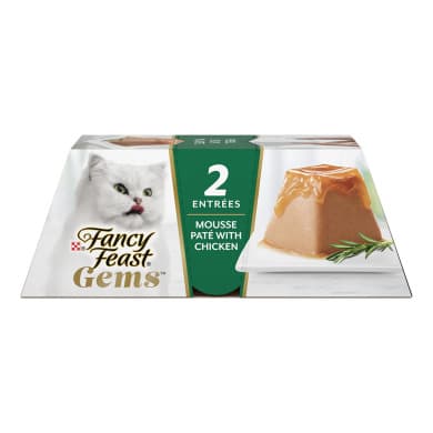 Fancy Feast Gems Mousse Paté with Chicken & Savory Gravy (2 x 57g)