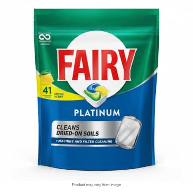 Fairy Platinum Lemon Dishwasher Capsules (Ultra-Soluble Film), 41 Pack