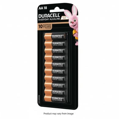 Duracell AA Everyday Alkaline Batteries 18-Pack (1.5V) Value Pack