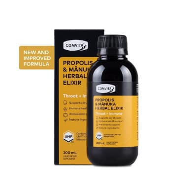 Propolis & Mānuka Herbal Elixir Throat + Immune 200 mL