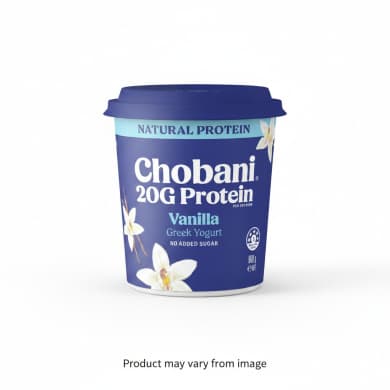 Chobani 20G Protein Vanilla Greek Yogurt 900g