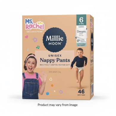 Millie Moon Unisex Nappy Pants Size 6 (15-20 kg) – 46 Pack