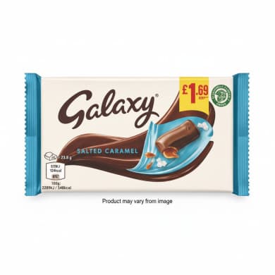 Galaxy Salted Caramel & Milk Chocolate Bar (100g)