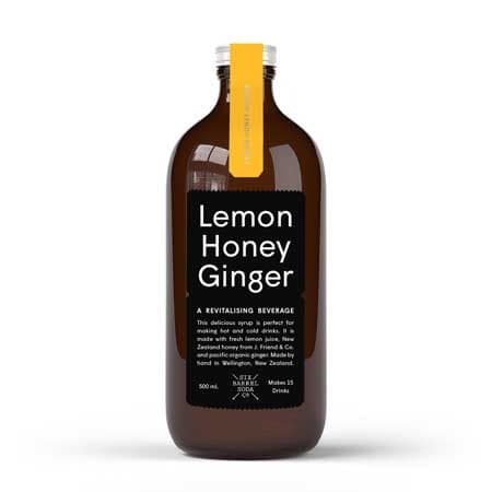 Six Barrel Soda Co Lemon Ginger Honey Syrup (500ml)