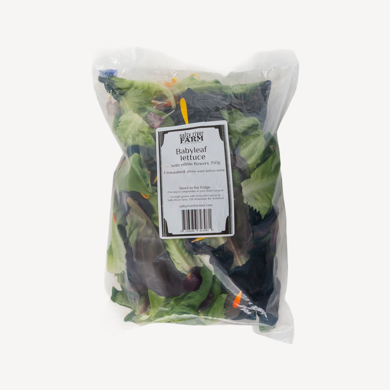 Baby Leaf Lettuce With Edible Flower 150g