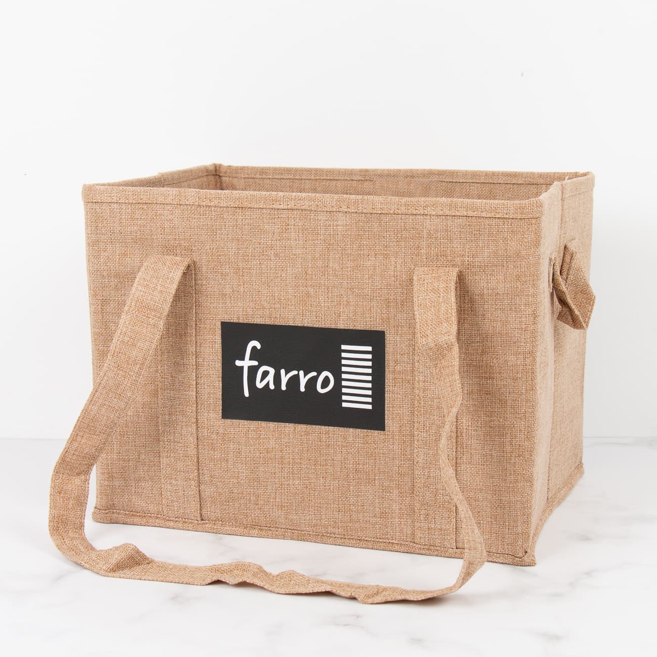 Farro Jute Shopping Bag With Straps