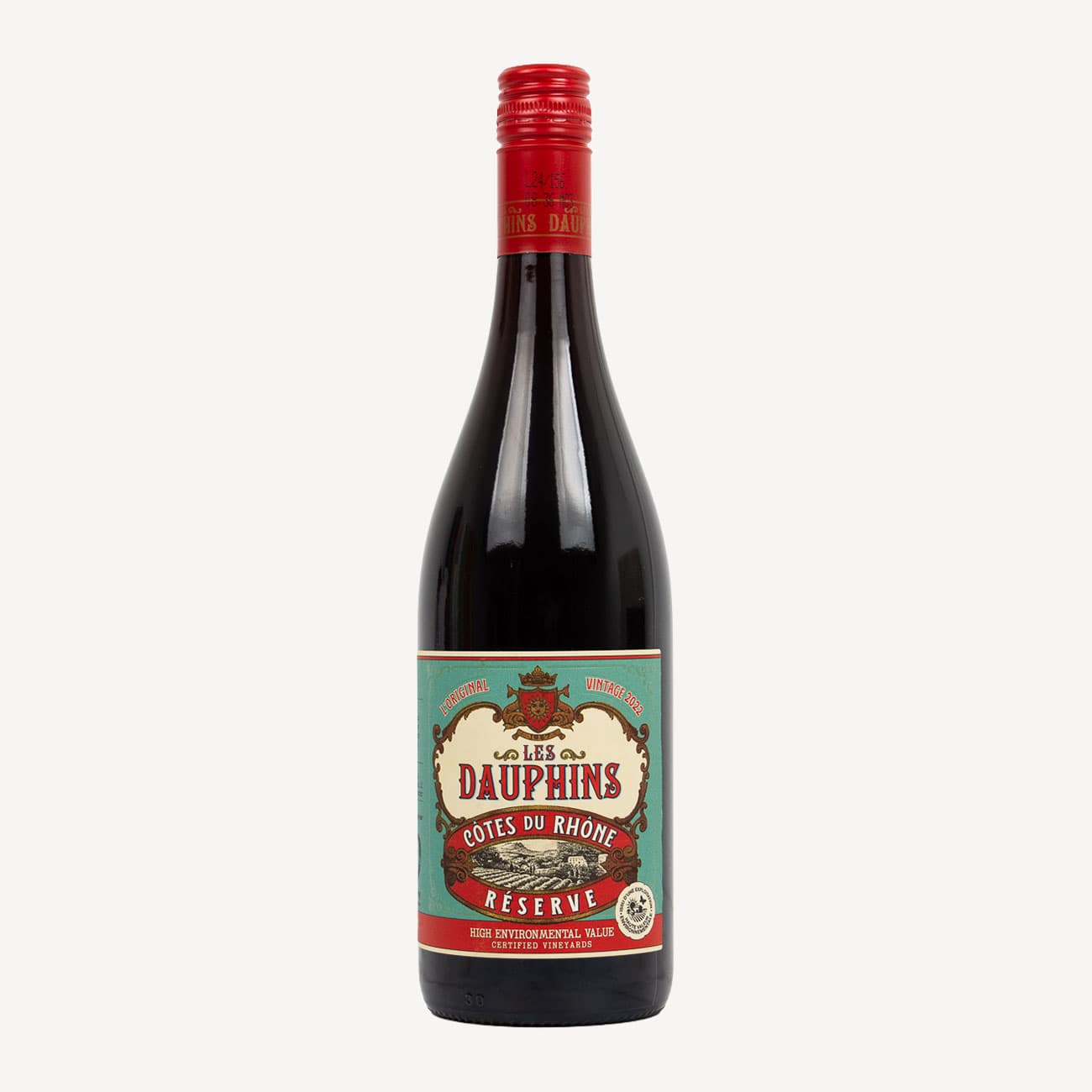 Les Dauphins Cotes Du Rhone Rouge 750ml
